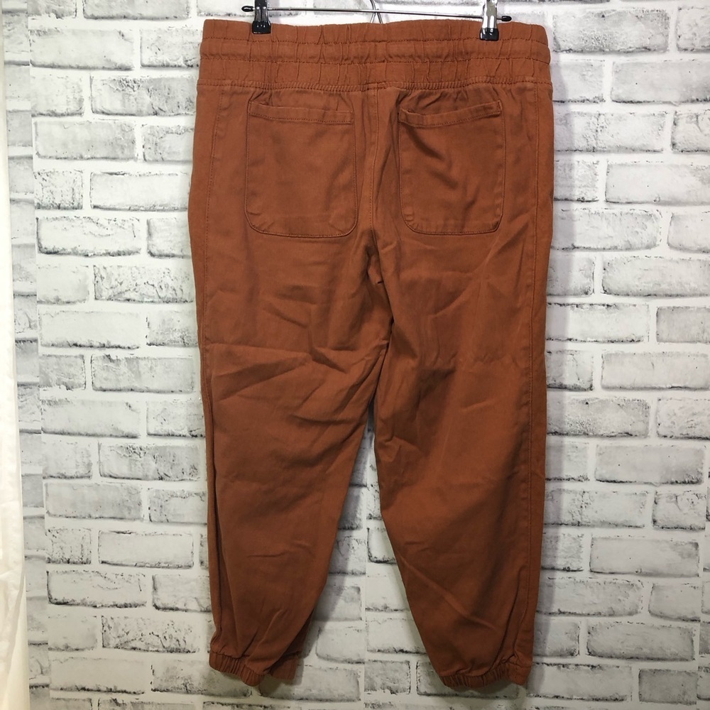 Womens Casual Drawstring Pants - Rust - Picture 4 of 6